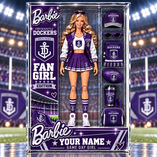 PREMIUM AFL X FD EXCLUSIVE Barbie Custom Name Acrylic Block Plaque Gifts For Fan - Limited Edition NDT VHM 170926