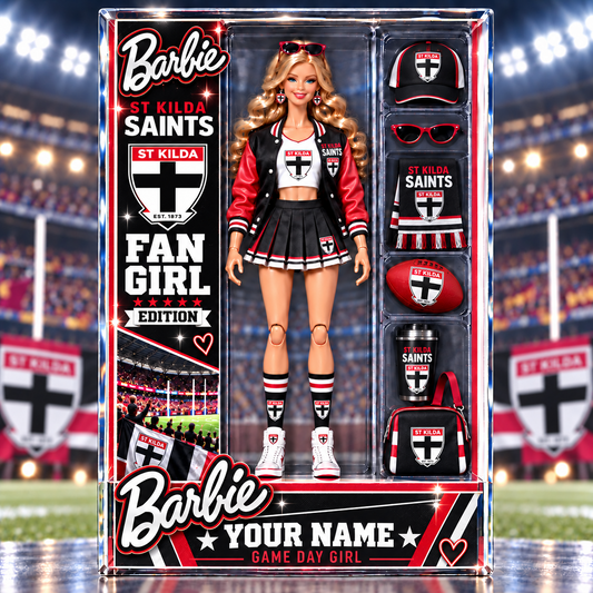 PREMIUM AFL X SKS EXCLUSIVE Barbie Custom Name Acrylic Block Plaque Gifts For Fan - Limited Edition NDT VHM 170926