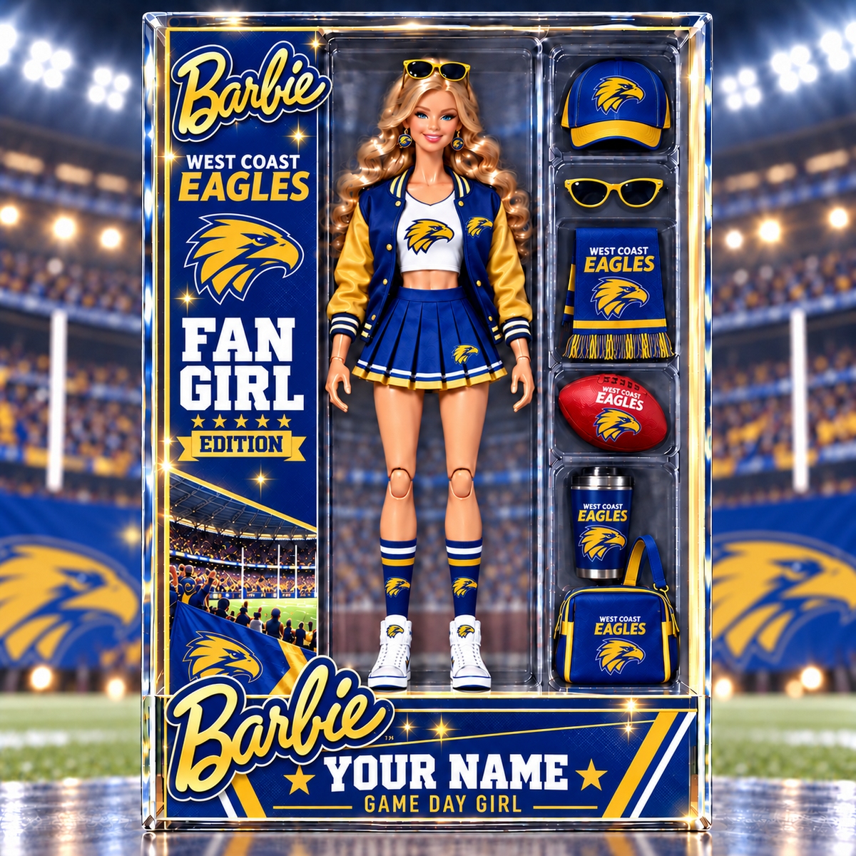 PREMIUM AFL X WCE EXCLUSIVE Barbie Custom Name Acrylic Block Plaque Gifts For Fan - Limited Edition NDT VHM 170926
