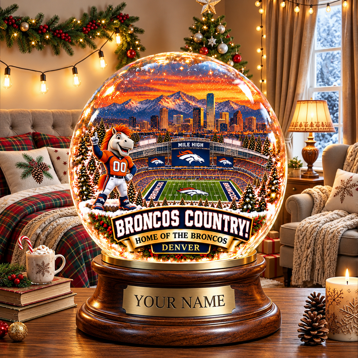 PREMIUM NFL X DB DELUXE PERSONALIZED Crystal Ball Night Light For FanLIMITED EDITION NDT VHM 031026