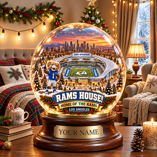 PREMIUM NFL X LAR DELUXE PERSONALIZED Crystal Ball Night Light For FanLIMITED EDITION NDT VHM 031026