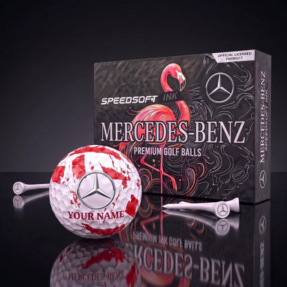 PREMIUM MBENZ X MER EXCLUSIVE PERSONALIZED GOLF BALL SET LIMITED EDTION NDT NHM 310726