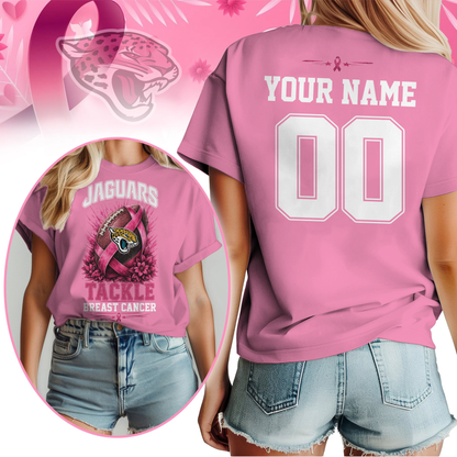 Personalized JJ x NFL Premium Tackle Breast Cancer Shirt