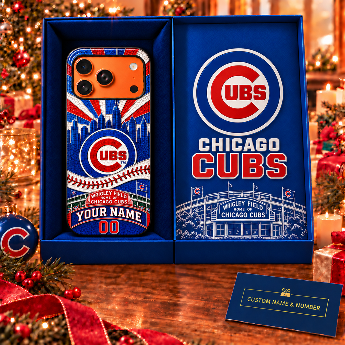 Premium MLB x CHI Personalized Phone Case for Fans