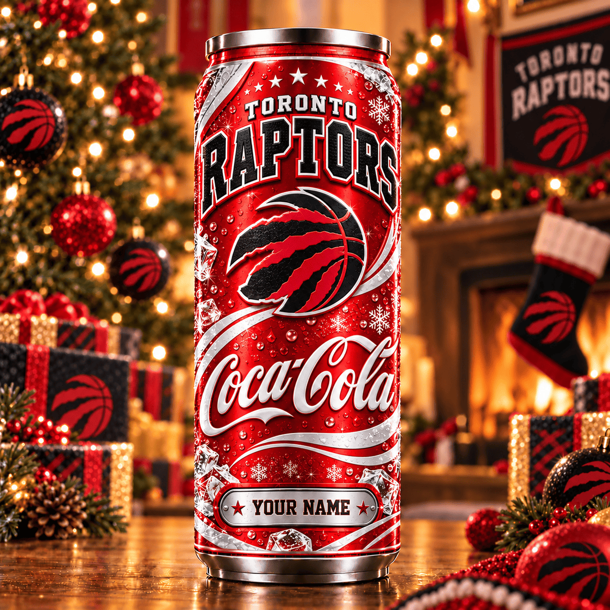 Premium NBA x TOR Personalized Name Can Tumbler