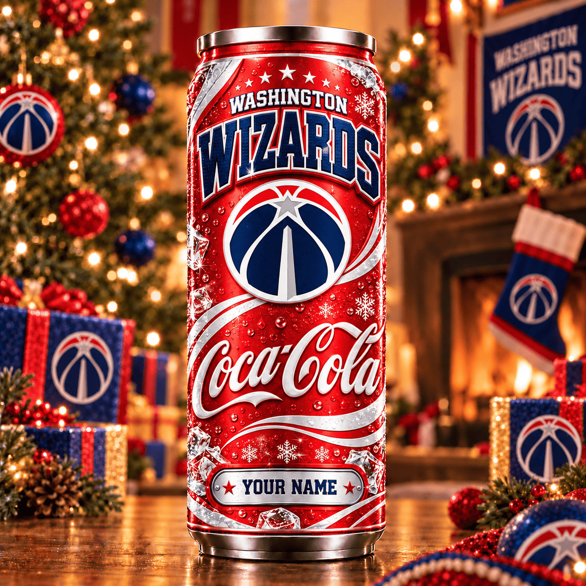 Premium NBA x WAS Personalized Name Can Tumbler