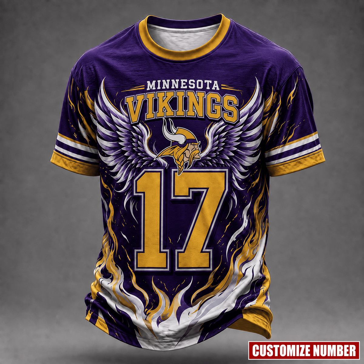 Premium NFL X MV EXCLUSIVE PERSONALIZED Wings of Fury T-Shirt LIMITED EDITION