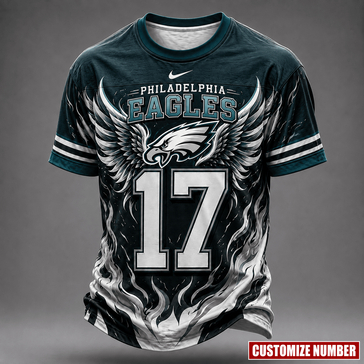 Premium NFL X PE EXCLUSIVE PERSONALIZED Wings of Fury T-Shirt LIMITED EDITION