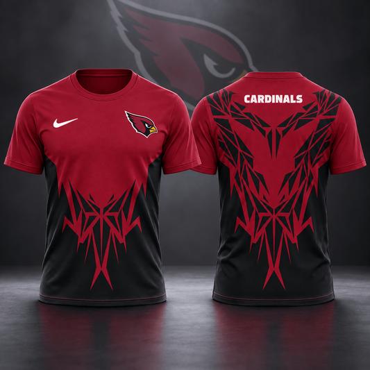 Premium NFL x ARI Football Club Tribal Graphic T-Shirt Fan Sports Apparel