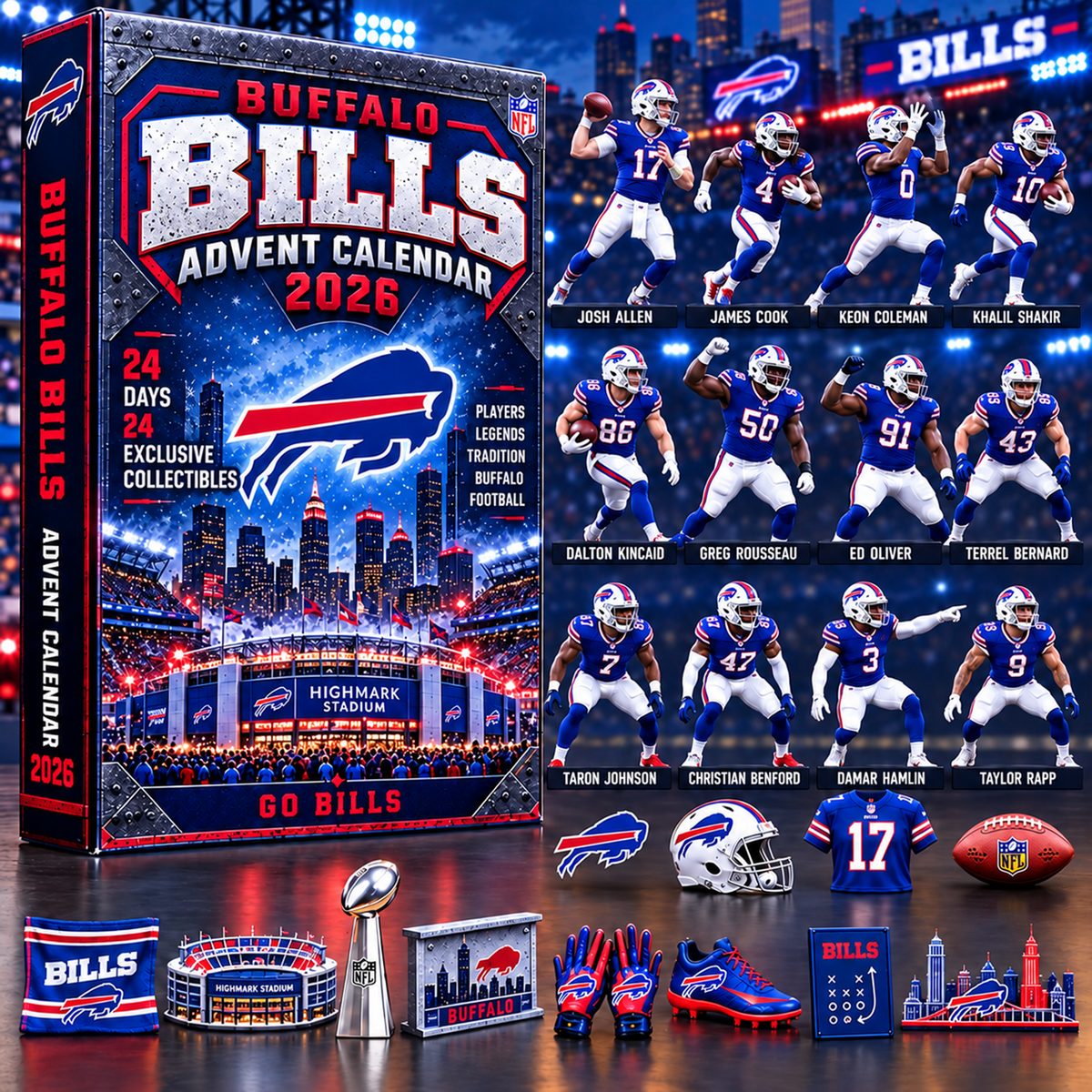 Premium NFL x BUF 24 Days Legend Advent Calendar