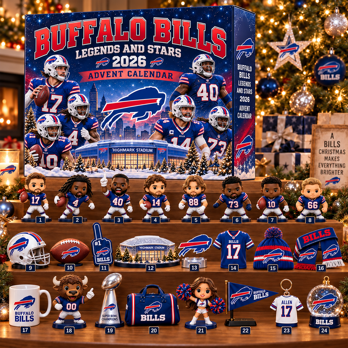 Premium NFL x BUF Christmas Advent Calendar