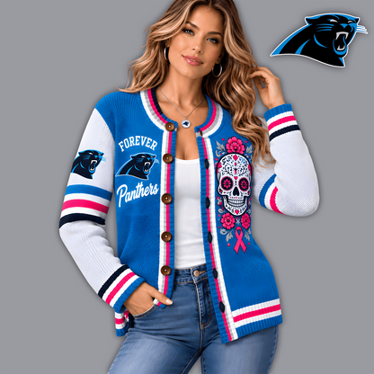 Premium NFL x CAR Floral Skull Knit Cardigan