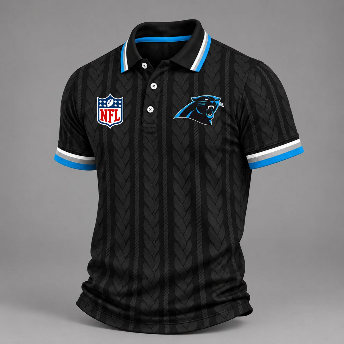 Premium NFL x CAR Retro Football Fan Short Sleeve Apparel Polo Shirt