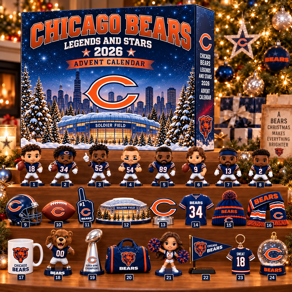 Premium NFL x CHI Christmas Stadium Advent Calendar