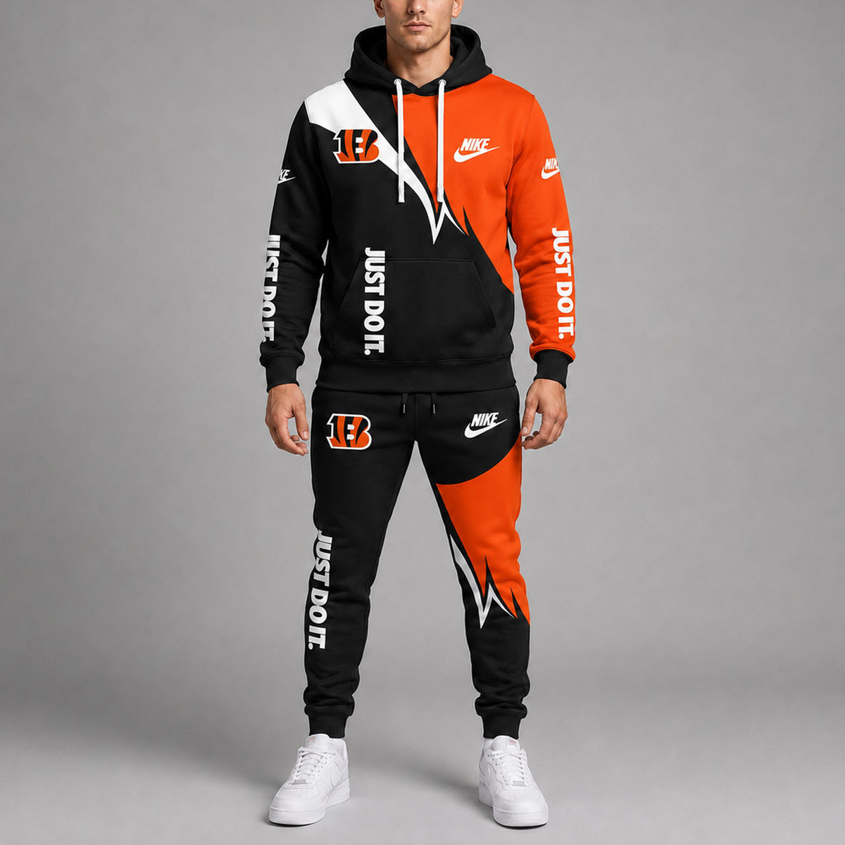 Premium NFL x CIN Team Colors Tracksuit Set