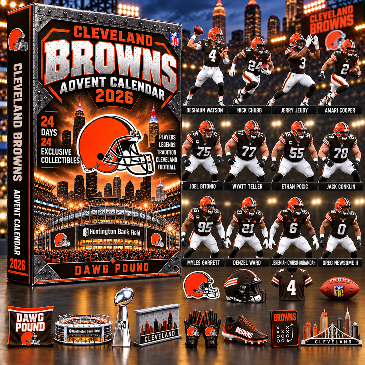 Premium NFL x CLE 24 Days Legend Advent Calendar