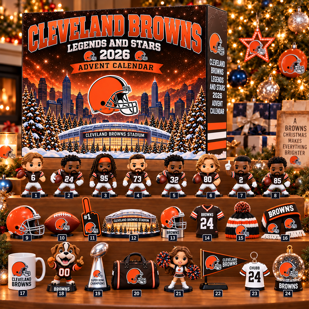 Premium NFL x CLE Christmas Stadium Advent Calendar