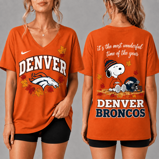 Premium NFL x DEN Fall Football Season Comfort V-neck