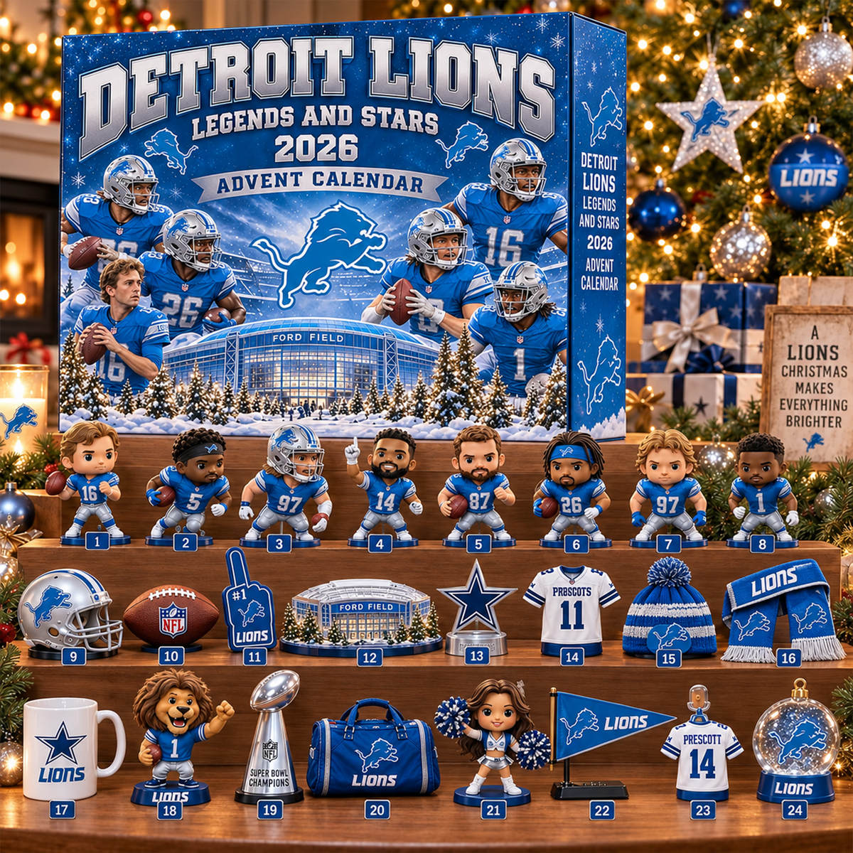 Premium NFL x DET Christmas Advent Calendar
