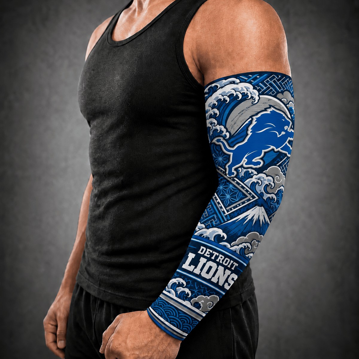 Premium NFL x DET Japan Personalized Name Arm Sleeve