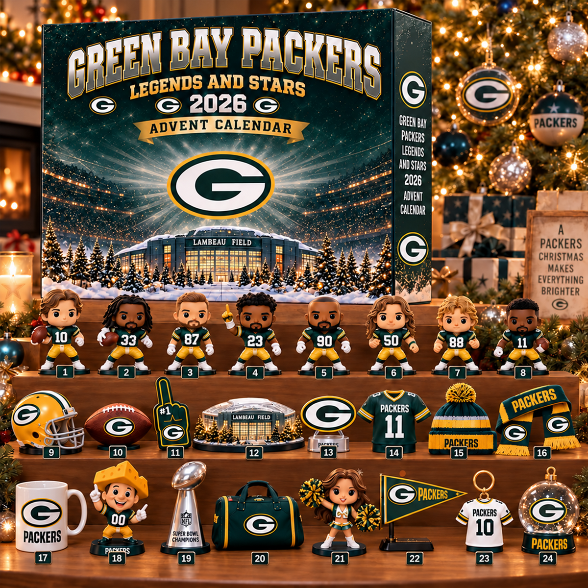 Premium NFL x GB Christmas Stadium Advent Calendar