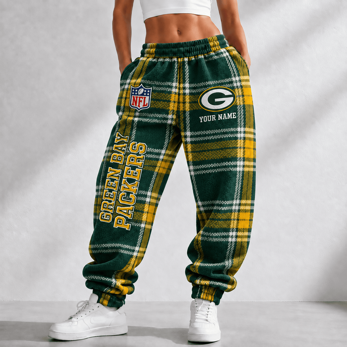 Premium NFL x GB Personalized Name Long Pants