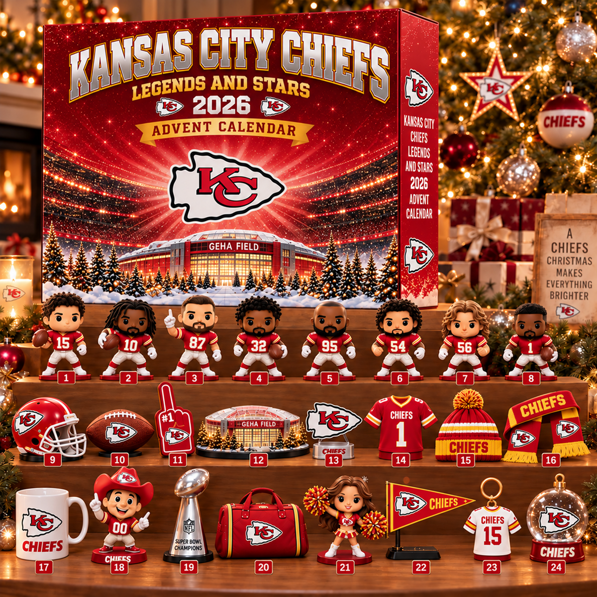 Premium NFL x KC Christmas Stadium Advent Calendar