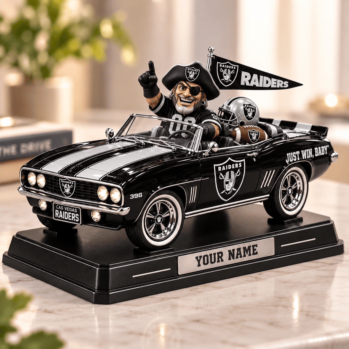 Premium NFL x LV Car Personalized Name Acrylic Block Plaque