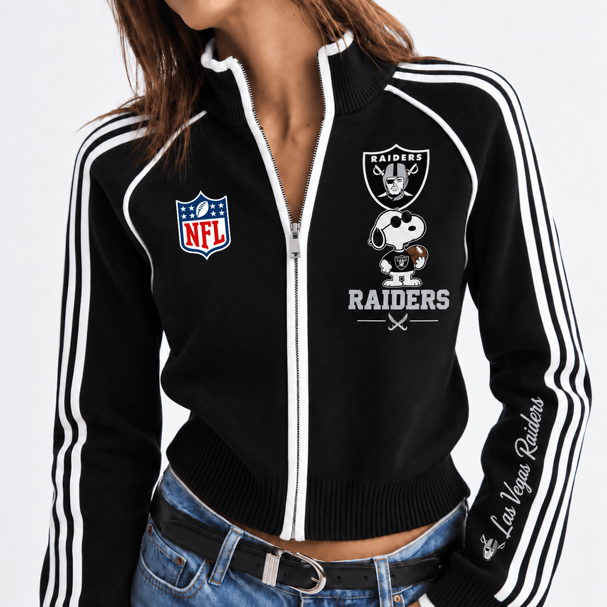 Premium NFL x LVR Sunday Spirit Cropped Track Jacket