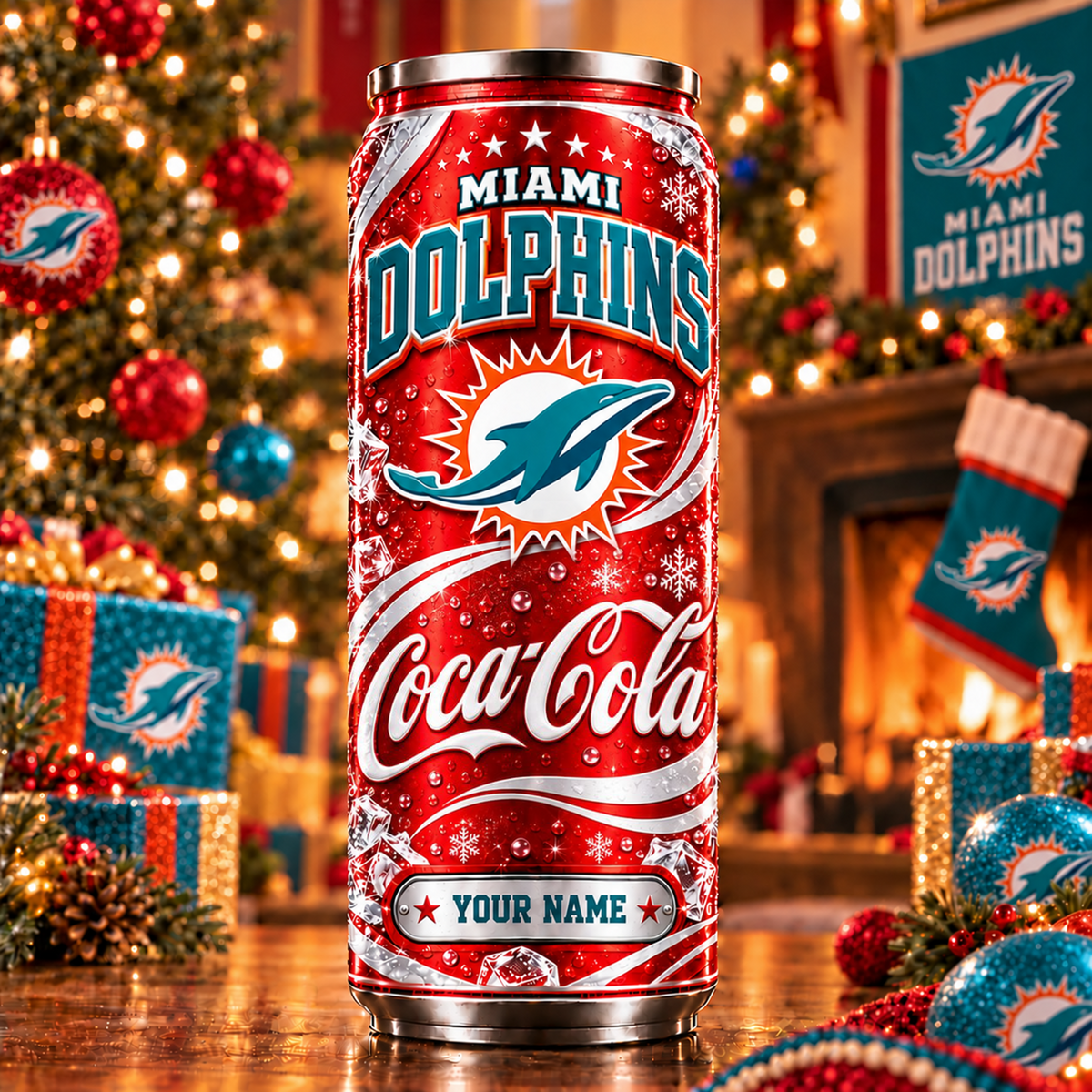 Premium NFL x MIA Cola Can Tumbler