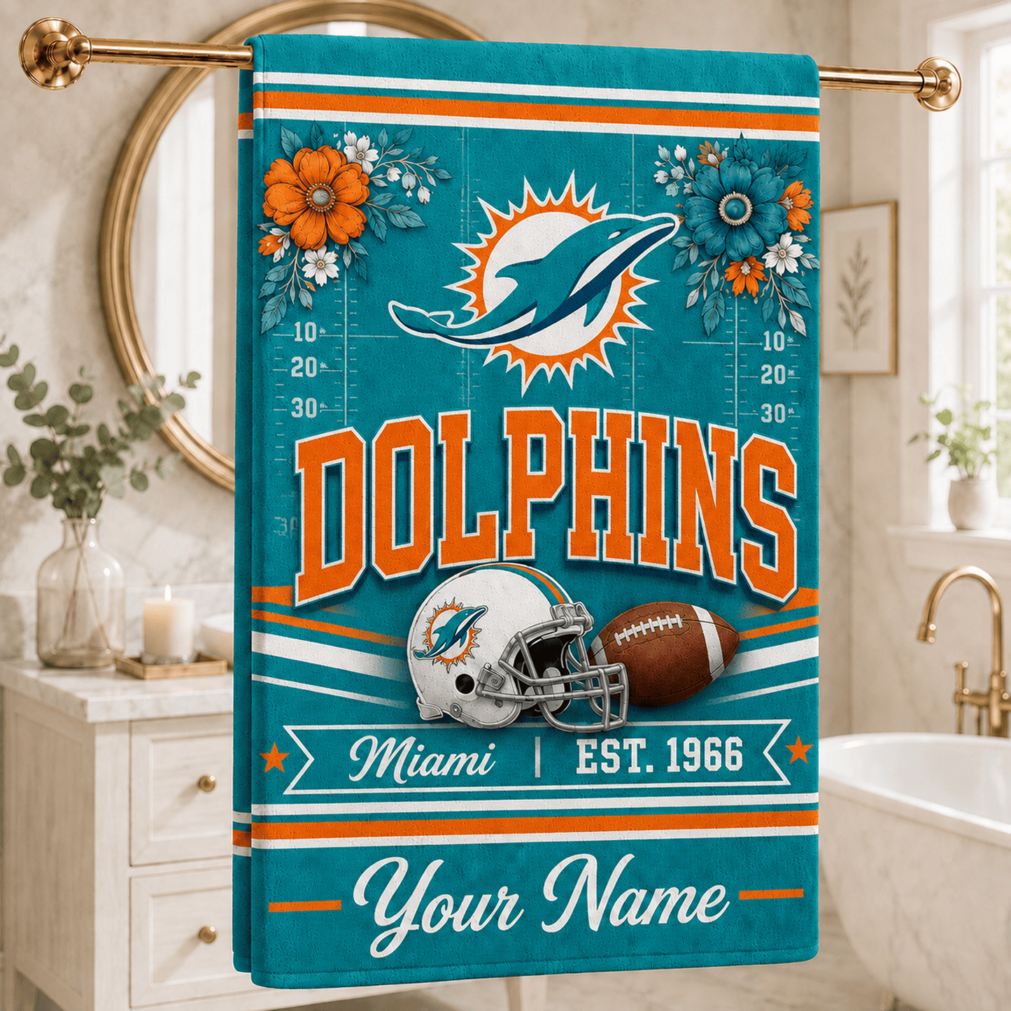 Premium NFL x MIA Game Day Garden Towels