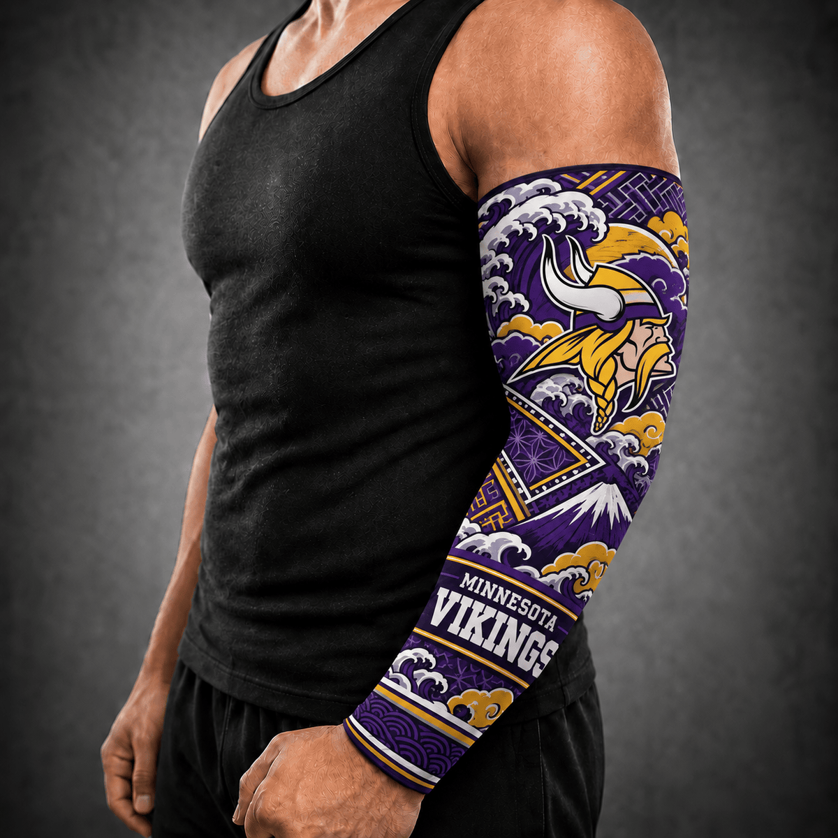 Premium NFL x MIN Japan Personalized Name Arm Sleeve