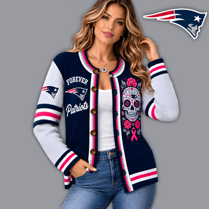 Premium NFL x NEP Floral Skull Knit Cardigan