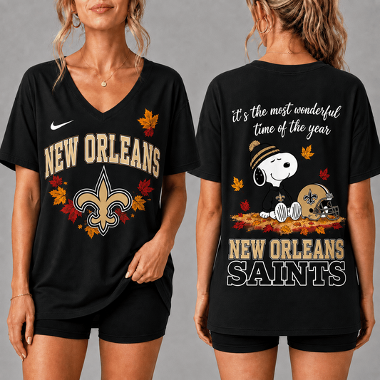 Premium NFL x NO Fall Football Season Comfort V-neck