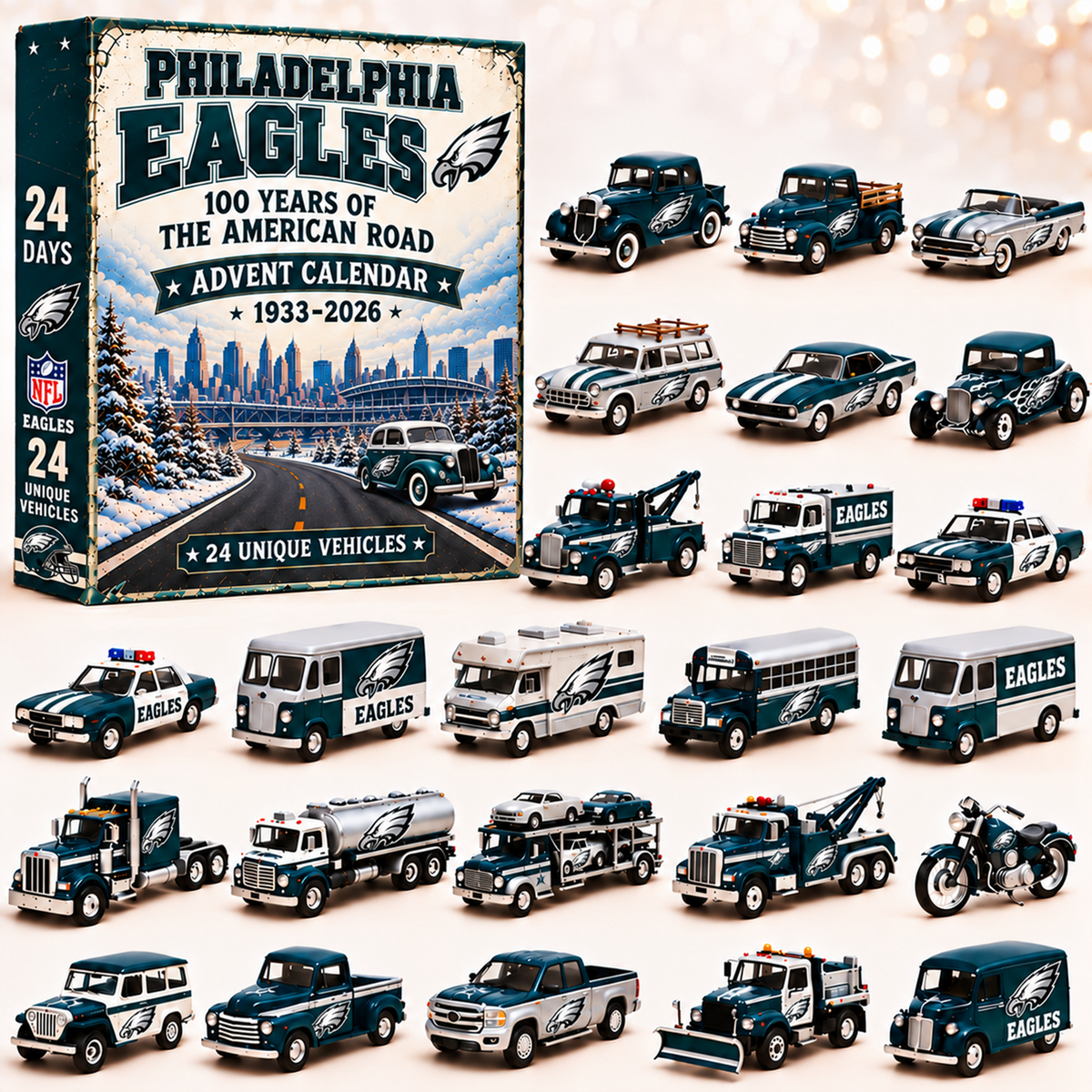 Premium NFL x PHI 24 Unique Vehicles Advent Calendar