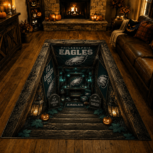 Premium NFL x PHI Halloween Rug