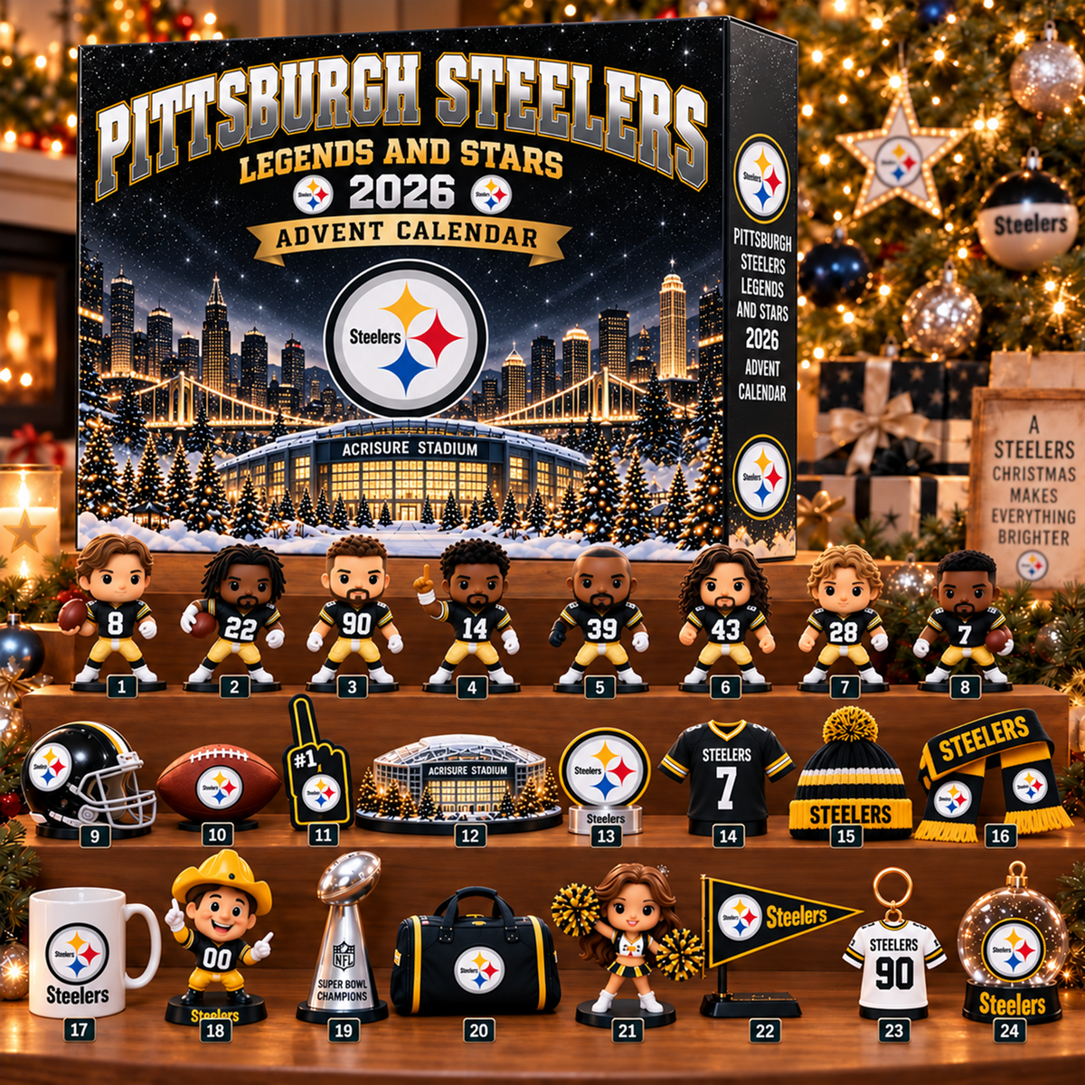 Premium NFL x PIT Christmas Stadium Advent Calendar