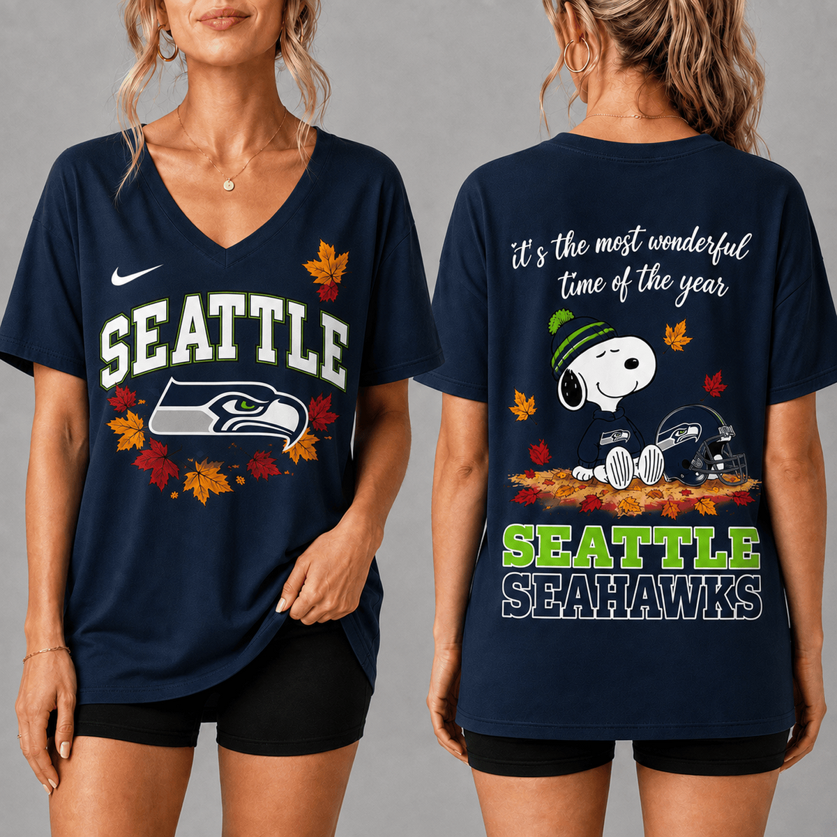 Premium NFL x SEA Fall Football Season Comfort V-neck