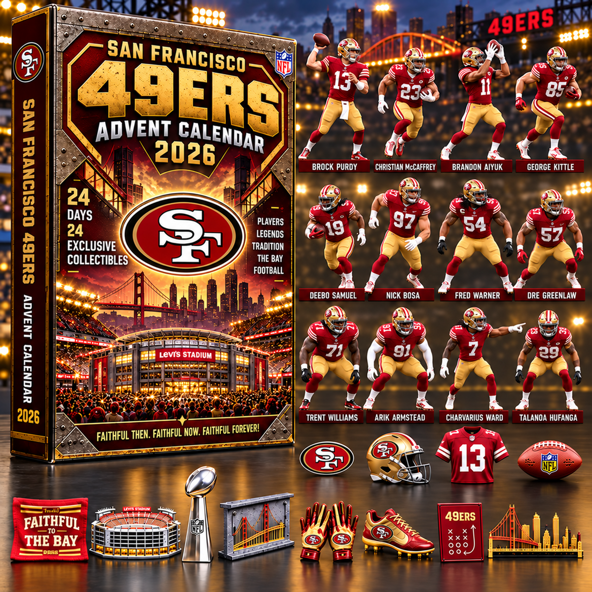 Premium NFL x SF 24 Days Legend Advent Calendar