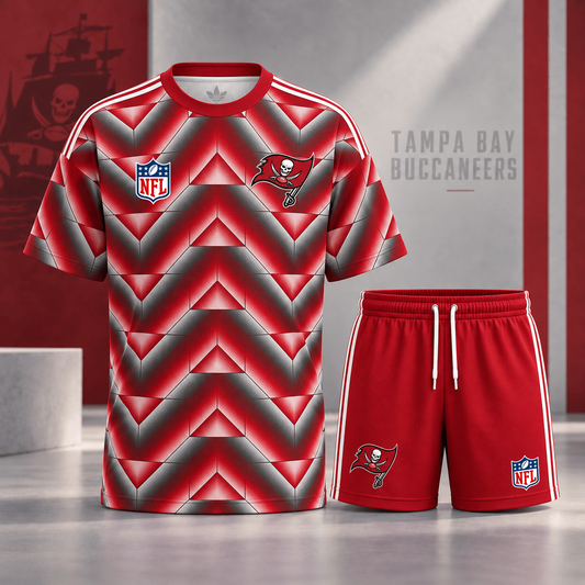Premium NFL x TB Geometric Performance Shirt & Shorts Set