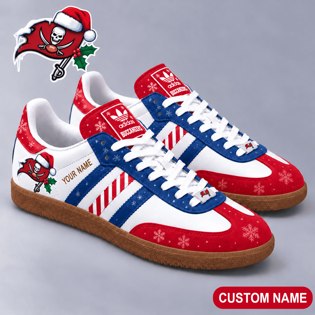 Premium NFL x TB Merry Stripes Samba Shoes