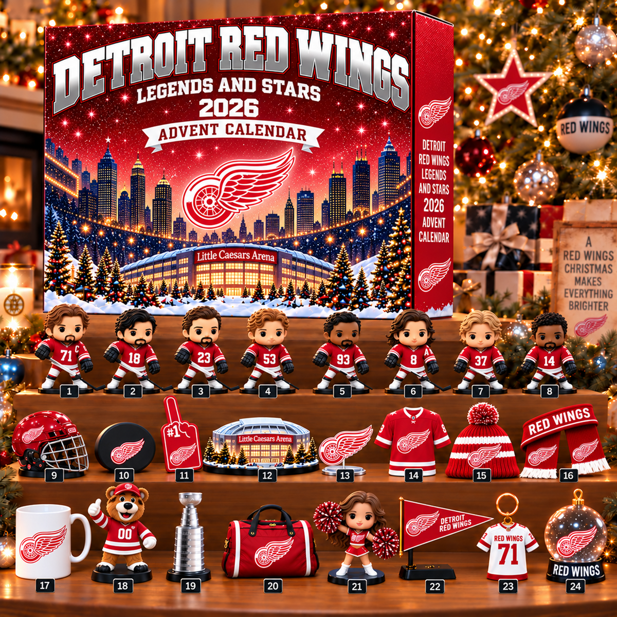 Premium NHL x DET Christmas Stadium Advent Calendar