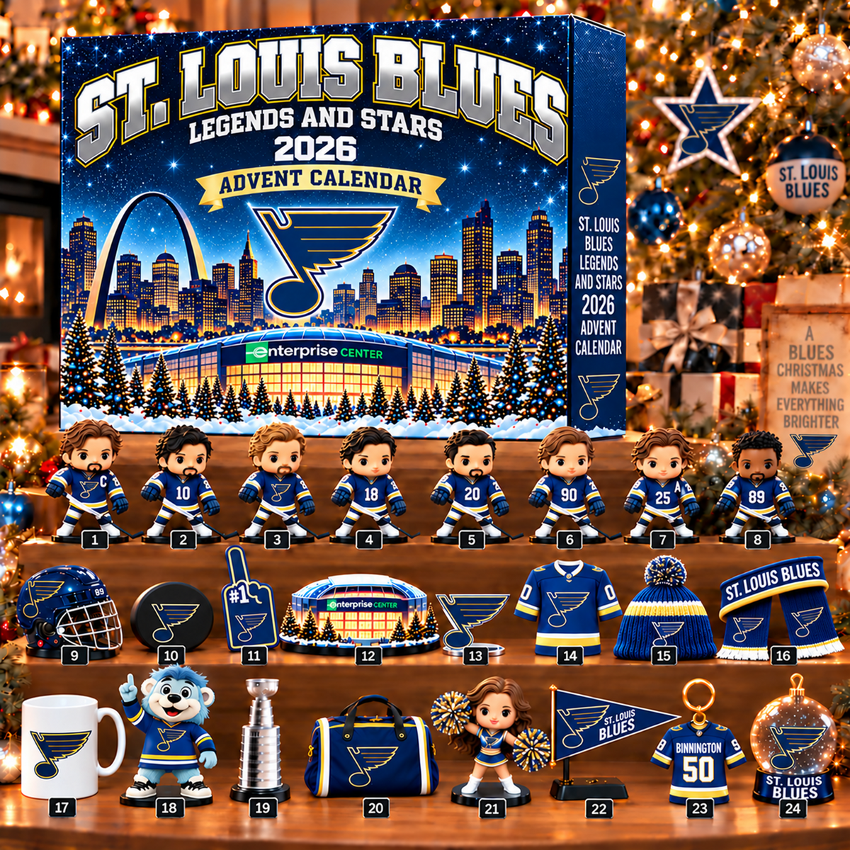 Premium NHL x STL Christmas Stadium Advent Calendar HLP HLPHUONG 231026