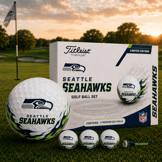 SEA x NFL Inspired Golf Ball Set – 3 Premium Golf Balls