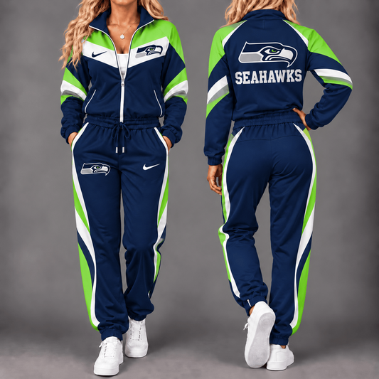 SEA x NFL Team Pride Waterproof Windbreaker Zip-Up Tracksuit Set
