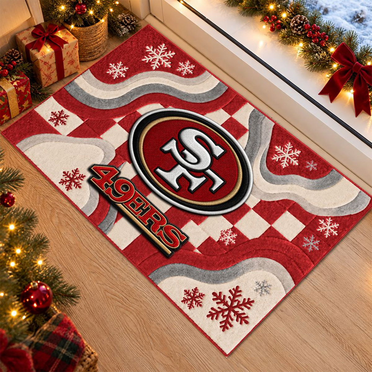 SF x NFL Christmas Doormat