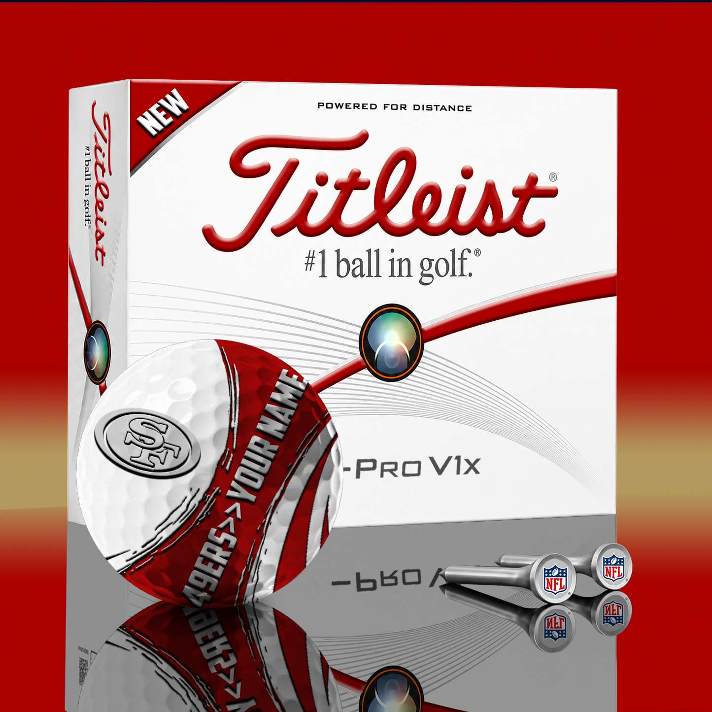 SF x NFL PERSONALIZED GOLF BALL LIMITED EDITION