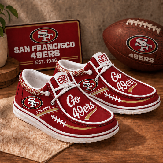 SF x NFL Personalized New Style Hey Dude Shoes
