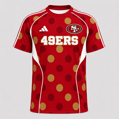 SF49 Premium NFL Game Day Polka Dot Sports Jersey Shirt