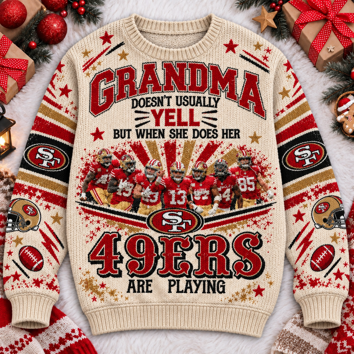 SF49 x NFL Premium V2 Ugly Sweater